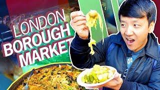 1,000 YEAR OLD FOOD MARKET! British Food Tour of Borough Market in LONDON