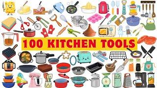 100 Kitchen Essential Tools | 100 Kitchen Tools with Pictures | Kitchen Tools Vocabulary in English