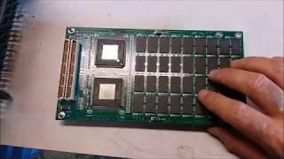 Depopulating Circuit Boards In A Kiln To Recover Gold from IC Chips