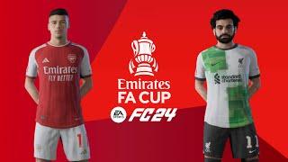 EA FC 24 - Arsenal vs Liverpool Simulation Gameplay - FA Cup 3rd Round [PS5] [4K 60FPS]