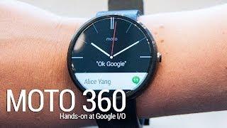 Moto 360 hands-on at Google I/O