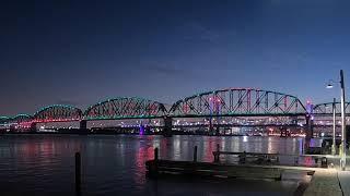 Big Four Bridge Transformation to Night (Louisville, KY)