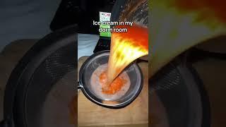 MAKING ICECREAM ON MY BED #shorts #food #foodie #foodlover #foodblogger