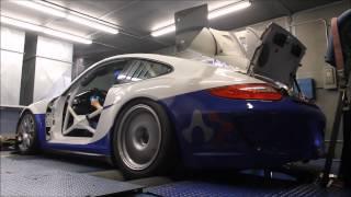 GMG Porsche 997.2 Cup Car with Holinger Sequential Shifter Dyno