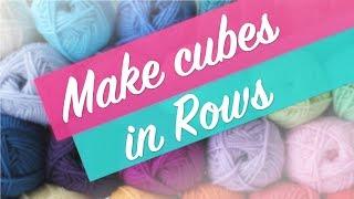 Amigurumi Tutorial: How to Crochet a Cube in Rows