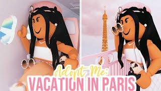 PARIS VACATION In Adopt Me...Airport Travel!!! | ROLEPLAY