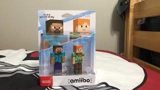 Unboxing the Steve and Alex Amiibo Figure 2-Pack