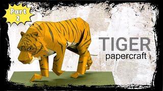Amazing Papercraft Tiger - Part 2 (Assembling)
