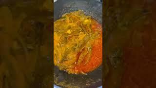 Lal shak diye macher jhull #cooking #red spinach with mix fish curry