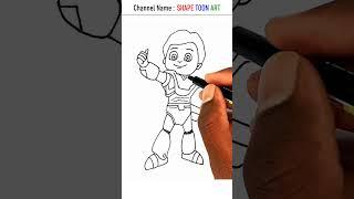 How to draw Vir the robot boy - #shorts #vir #robot #boy #virtherobotboy #drawing #cartoon #india