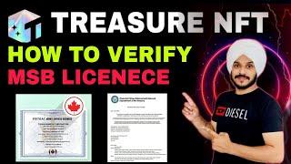 Treasure NFT How To Verify MSB Licence & Certificates || Don't Blaim Seniors