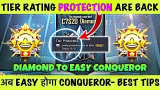 DAILY 2 RATING PROTECTION BACK  NOW EVERYONE CAN REACH CONQUEROR. DIAMOND TO SOLO CONQUEROR TIPS