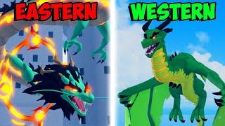 Which is Strongest? EASTERN DRAGON VS WESTERN DRAGON Blox Fruits Roblox