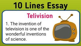 10 Lines Essay On Television In English l Essay On Television l @DeepakDey