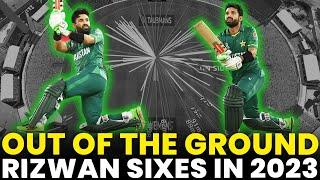 Out of the Ground!  | Mohammad Rizwan Sixes in 2023 | PCB | MA2A