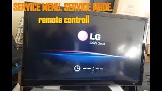 LG SERVICE MODE. ALL LG LED LCD PLASMA. how to make a remote control to access service mode. LG TV.