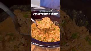 Macro-Friendly, High Protein Peanut Miso Chicken #shorts