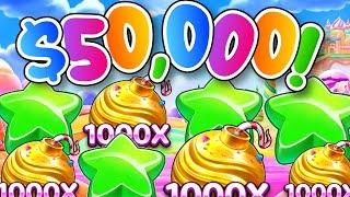 HE CASHED OUT $50,000 FROM A $1000 DEPOSIT ON SUGAR RUSH!