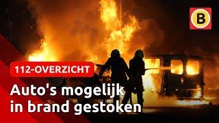 Vier auto's in de as gelegd bij grote brand | 112-overzicht