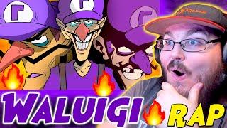  WALUIGI VS SMASH BROS BATTLE RAP TRILOGY - REMASTERED  REACTION!!! @mashed RAP!