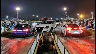 The Rock - Drag Racing!! BMW M3 vs BMW i8 + Crazy Burnouts! - VirtuallyVids