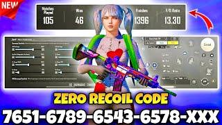 BGMI BEST  SENSITIVITY SETTINGS | BGMI SENSITIVITY CODE TODAY | BGMI ZERO RECOIL SENSITIVITY CODE.