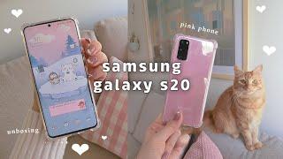︎ Samsung Galaxy S20 Phone Tour | Cloud Pink | KAWAII THEME ︎