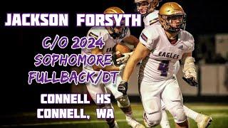 Jackson Forsyth Sophomore Football Highlights - c/o 2024 - Connell High School - Connell, WA -