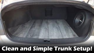 Building a custom fiberglass subwoofer enclosure & trunk setup in 10 minutes (Time Lapse)!