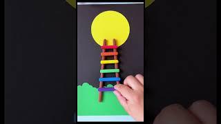 How to Make a Paper Ladder from Earth to Sun: A Fun and Easy DIY Project for Kids #art #Handcraft