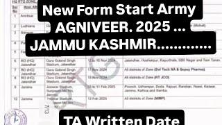 New AGNIVEER Form ..Open Soon /// Ta Written Soon .. ..in J&K ..