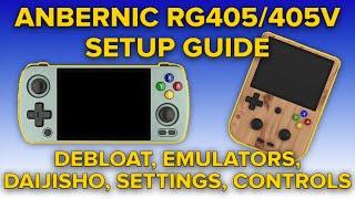 ANBERNIC RG405M/RG405V Ultimate Setup Guide - Debloat, Emulators, Daijisho, Controls and Settings