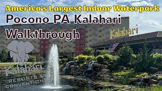 Kalahari Resort Indoor Waterpark Pocono, Pennsylvania - Walkthrough & Review