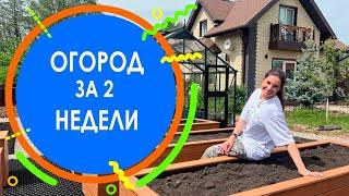 Огород за 2 недели. Планирование и строительство огорода наглядно.