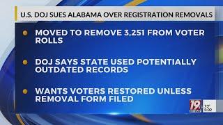 DOJ Sues Alabama Over Registration Removals | September 30, 2024 | News 19 at 5 p.m.