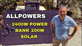 ALLPOWERS Solar Generator 2400W (S2000 Pro + SF200 200W Flexible Solar Panel)