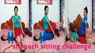 Stomach sitting challenge || #shampabiswas