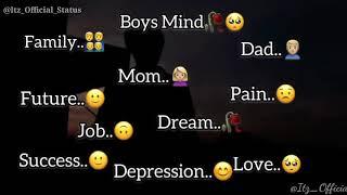 Boys Mind||Future Plan||Sad WhatsApp Status||Boy WhatsApp Status||Broken Status||