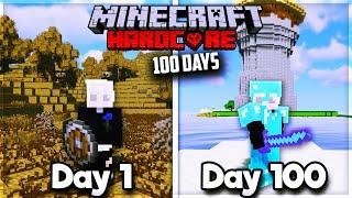 I spent 100 Days in a Zombie Apocalypse in Hardcore Minecraft..... Here's what happened