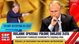 CEP Rosja - Donald Trump wygrywa wybory w USA. Rosjanie złapani za rękę na sprzedaży złota.