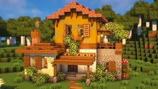 Minecraft: Spanish Villa Survival House [Tutorial]