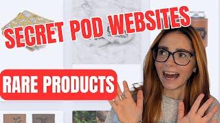 Unique Print on Demand Websites, THESE unknown pod companies have RARE Products, pod for beginners