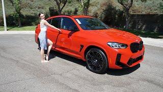 New 2025 BMW X4M Review in Toronto Red / 21" M Wheels / Exhaust Sound / Test Drive Review with Trish