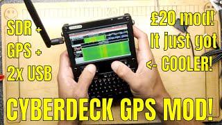 clockwork uConsole cyberdeck - Internal GPS and USB hub hack