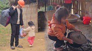 Full video of the girl picking vegetables at the market and the engineer buying vegetables