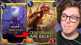 This Deck is ALL I NEEDED. Diana & Leona TO VICTORY! - Legends of Runeterra