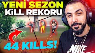 SONUNDA YENİ KILL REKORUMU KIRDIM!!  TOPLAM 44 KILLS EFSANE MAÇ!! | PUBG MOBILE