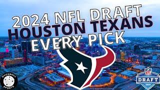 Houston Texans Draft Picks - 2024 Draft Picks (Kamari Lassiter, Cade Stover & More!!!)