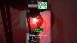 Infra-red application for managment of Shoulder pain.#shoulderpainrelief #shoulderpaintreatment #4u