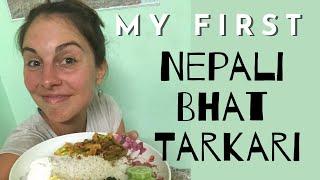 Steph tries to make Nepali Dal Baht Tarkari (minus the dal...)